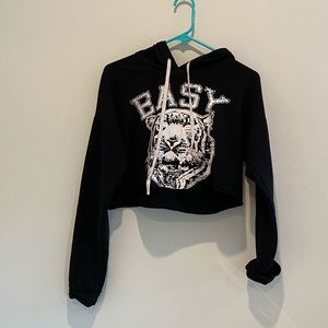 ‘EASY’ Tiger Crop Sweater